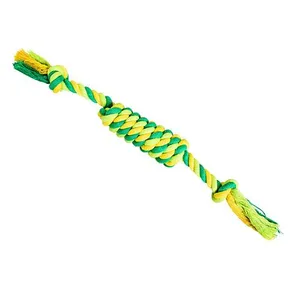 Knotenzylinder HipHop Baumwolle mit 2 Dochten 38 cm / 100 g Limettengrün